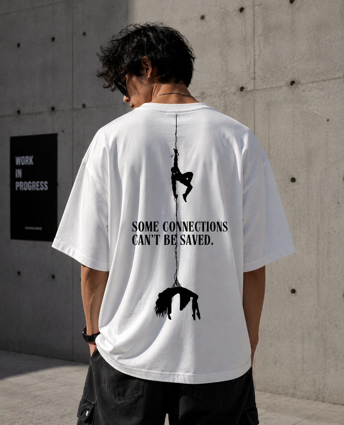 Some Connections Can’t Be Saved – Oversized Graphic T-Shirt